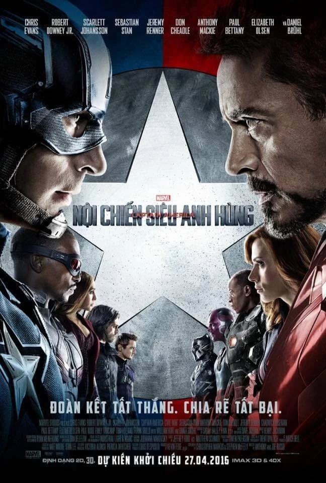 Xem phim Captain America: Nội Chiến Siêu Anh Hùng - Captain America: Civil War (2016)