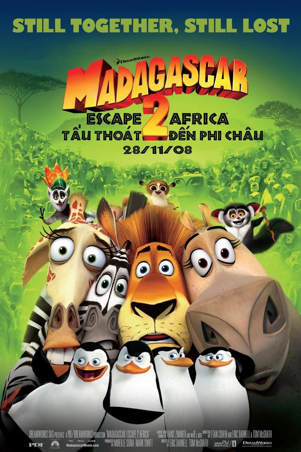 Xem phim Madagascar 2: Tẩu Thoát Đến Châu Phi - Madagascar: Escape 2 Africa (2008)