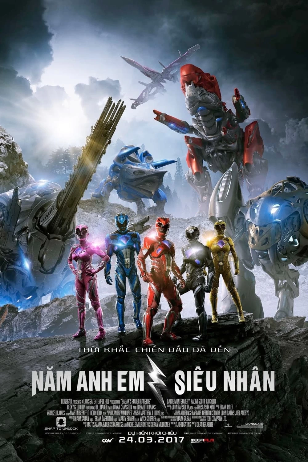 Xem phim Năm Anh Em Siêu Nhân - Power Rangers (2017)