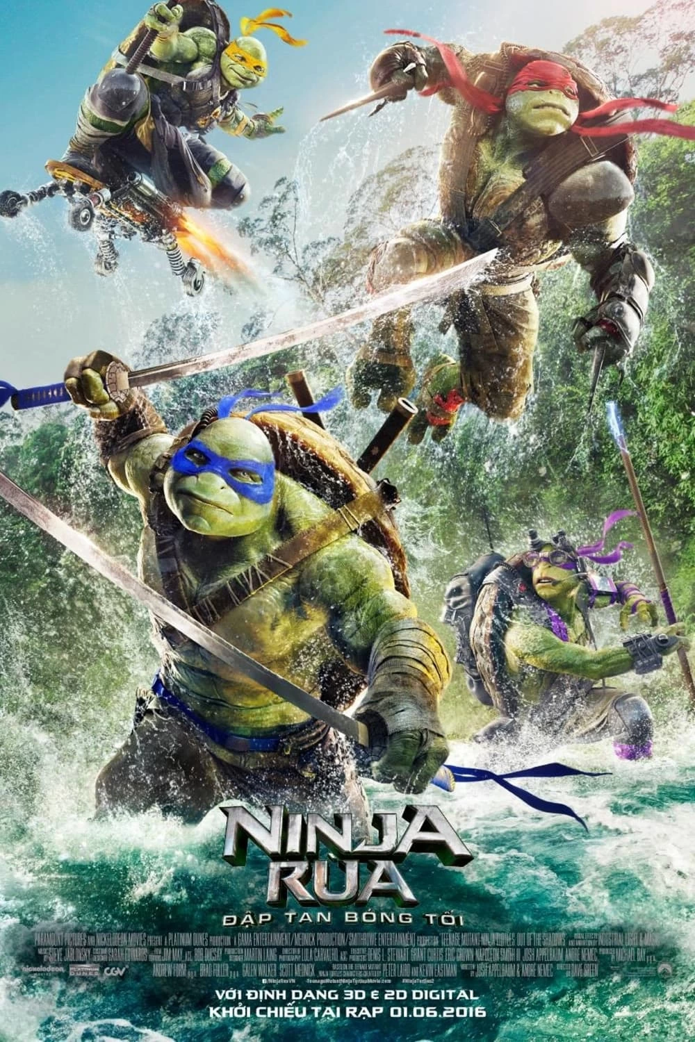 Xem phim Ninja Rùa: Đập Tan Bóng Tối - Teenage Mutant Ninja Turtles: Out of the Shadows (2016)